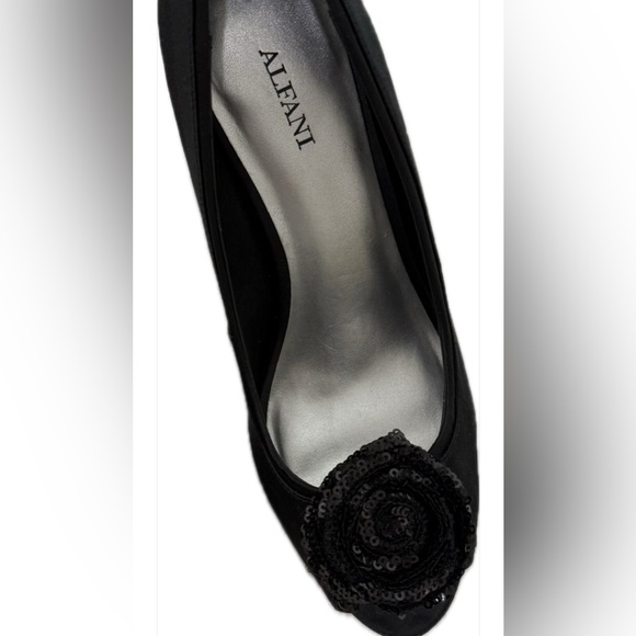 Alfani Shoes - Alfani Black Heels with Floral Accent